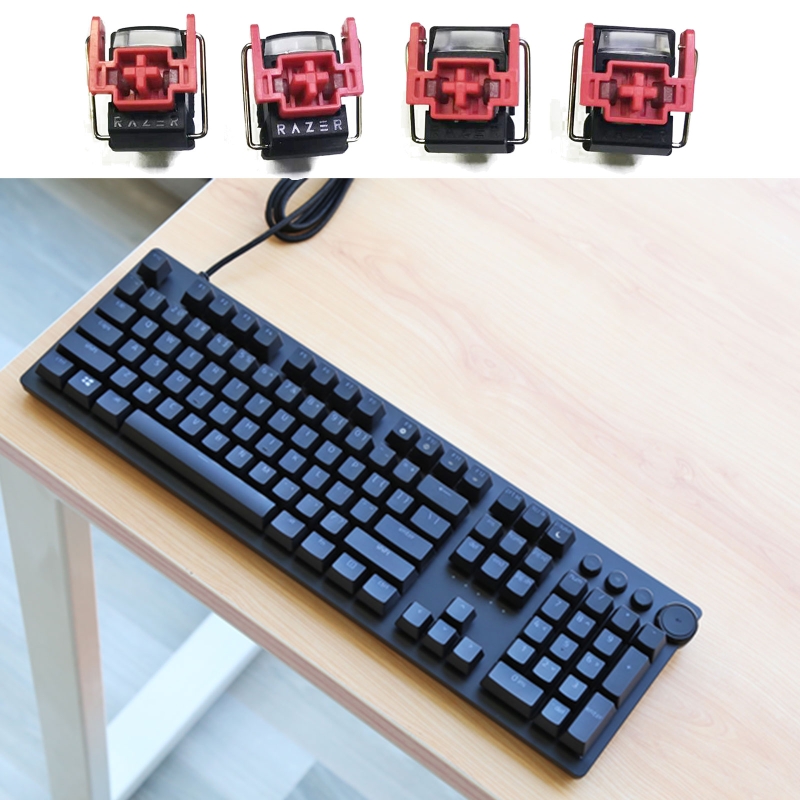 Gaming Accessories Aesthetic - Commutateurs optiques rouges V2 Slient Liner,