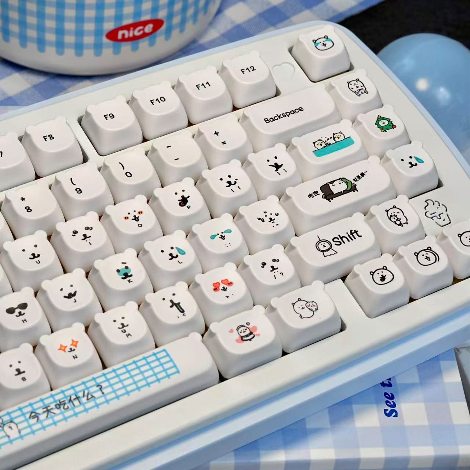 Capuchons de touches PBT Kawai - Gaming Accessories Aesthetic avis et prix