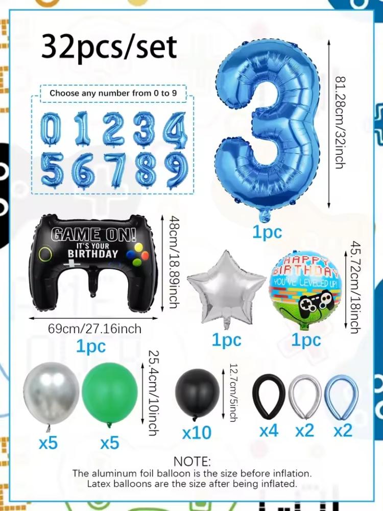 Kit de ballons numérotés sur l - Gaming Accessories For Room avis et prix