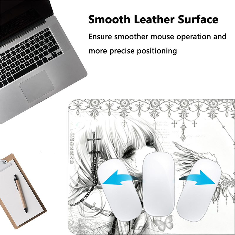Tapis de souris en cuir noir e - Gaming Accessories Aesthetic avis et prix